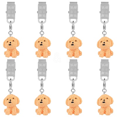 8Pcs Dog Resin Tablecloth Weights HJEW-SW00128-15-1