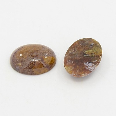 Oval Natural Gemstone Cabochons Mix GP184-7-1
