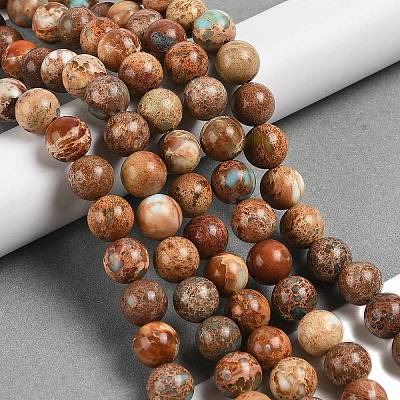 Dyed Natural Regalite/Imperial Jasper/Sea Sediment Jasper Beads Strands G-B124-C03-11-1