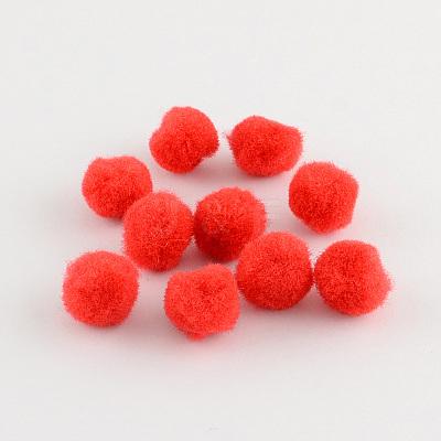 DIY Doll Craft Pom Pom Yarn Pom Pom Balls AJEW-S006-15mm-M-1