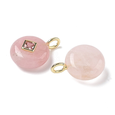 Natural Rose Quartz Pendants G-I391-01G-10-1
