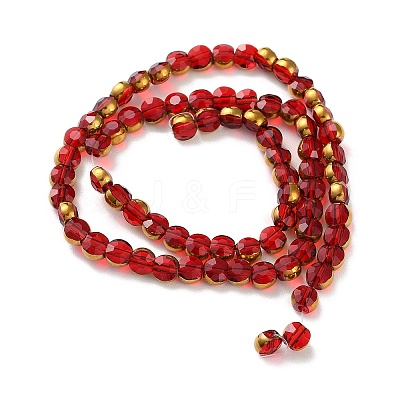 Electroplate Glass Beads Strands EGLA-A040-01B-1