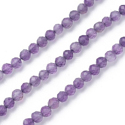 Natural Amethyst Beads Strands X-G-F619-12-3mm-1