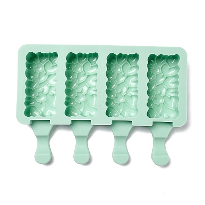 Food Grade DIY Rectangle Ice-cream Silicone Molds DIY-D062-03A-1