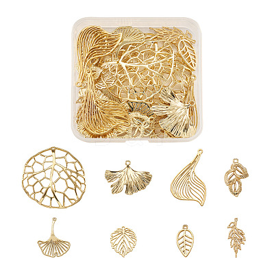 32Pcs 8 Style Alloy Jewelry Pendants FIND-PJ0001-04-1