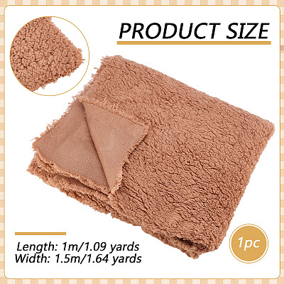 1Pc Polyester Plush Fabric DIY-PH0030-42B-1