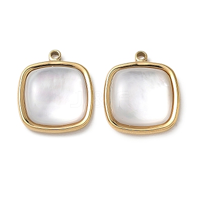 Natural Freshwater Shell Pendants STAS-G397-20G-01-1