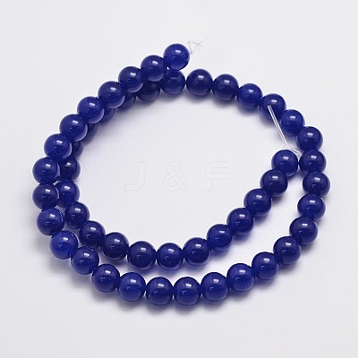 Natural & Dyed Malaysia Jade Bead Strands X-G-A146-8mm-A22-1