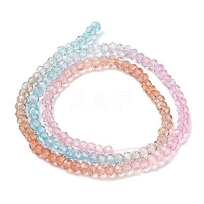 Transparent Painted Glass Beads Strands DGLA-A034-T2mm-A19-1