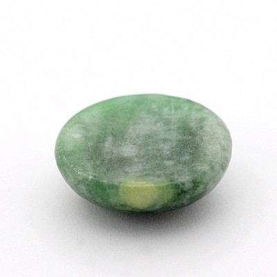 Oval Natural Green Spot Jasper Cabochons G-A136-C06-10x12mm-1