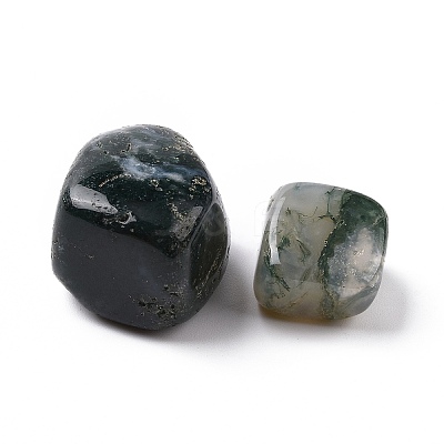Natural Moss Agate Beads G-G979-A24-1