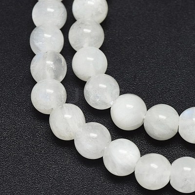 Natural Rainbow Moonstone Beads Strands G-F602-03-6mm-1