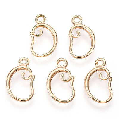 Brass Earring Hooks LS-KK-I649-05G-NF-1