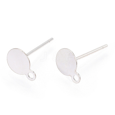 925 Sterling Silver Stud Earring Settings STER-T005-02A-1