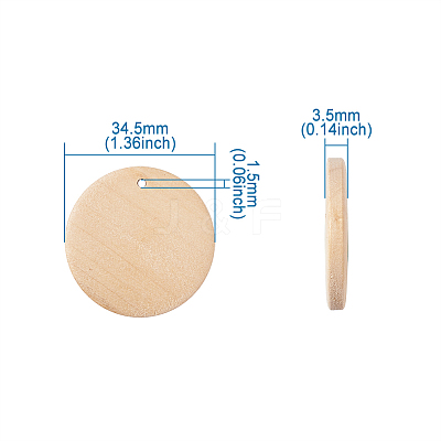 Wood Pendants WOOD-KS0001-04-1
