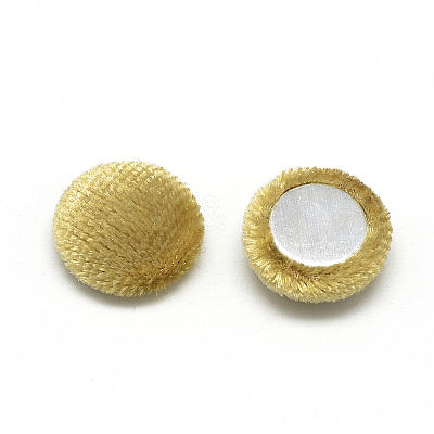 Velvet Cloth Fabric Covered Cabochons WOVE-S084-12F-1