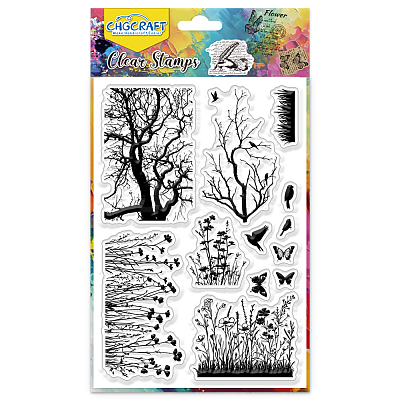 PVC Plastic Clear Stamps DIY-WH0618-0240-1