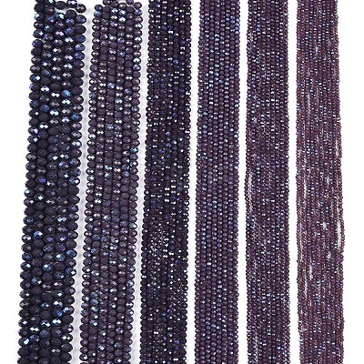Electroplate Opaque Solid Color Glass Beads Strands EGLA-A044-P2mm-L11-1