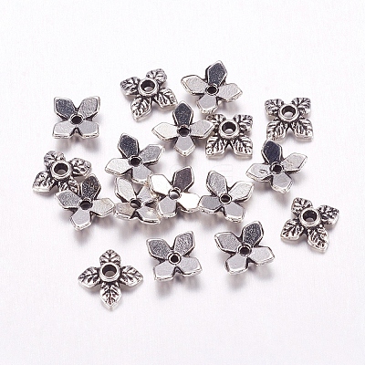 Tibetan Style Alloy Bead Caps LF0124Y-1