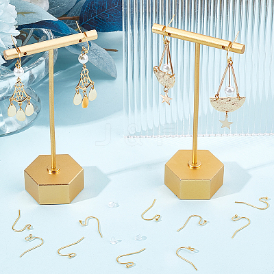 300Pcs Brass Earring Hooks KK-SP0001-35G-1