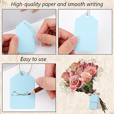 2 Sets Paper Blank Bookmarks AJEW-SP0001-29A-1
