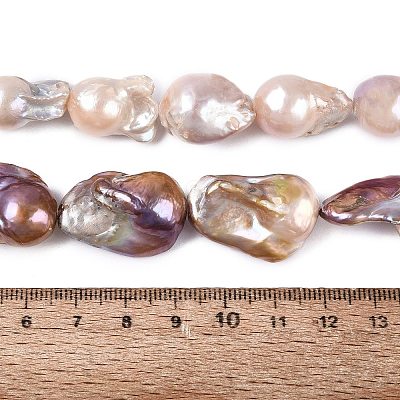 Natural Baroque Pearl Keshi Pearl Beads Strands PEAR-S019-05D-03-1