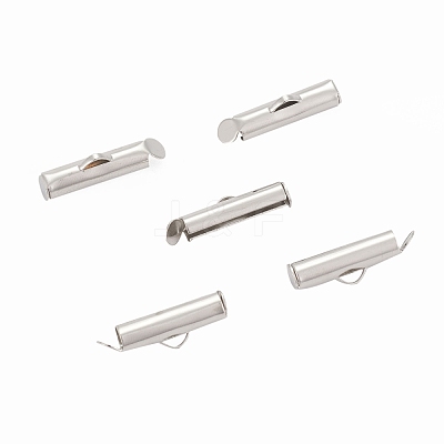 Iron Slide On End Clasp Tubes X-IFIN-R212-1.6cm-P-1