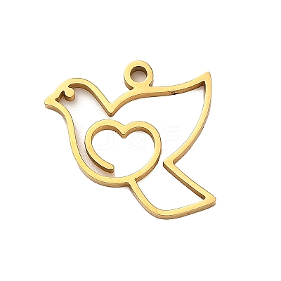 304 Stainless Steel Pendants STAS-M117-02A-G-1