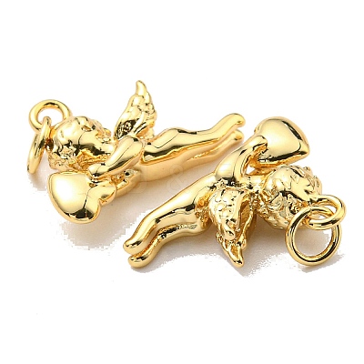 Rack Plating Brass Charms KK-D026-18G-1
