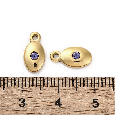 Real 14K Gold Plated 304 Stainless Steel Charms STAS-R005-09G-02-1