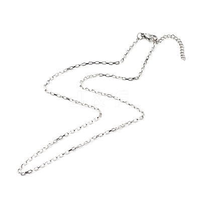 Non-Tarnish 304 Stainless Steel Venetian Chains Necklaces NJEW-JN03636-02-1