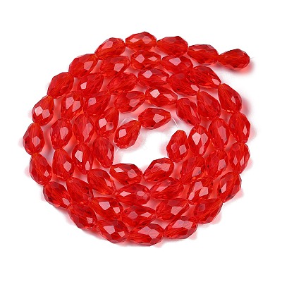 Transparent Glass Beads Strands EGLA-N013-T8mm-D12-1