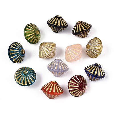 Bicone Glass Beads GLAA-T025-36M-1