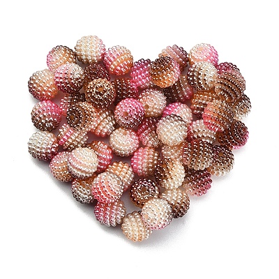 50Pcs Imitation Pearl Acrylic Beads OACR-YW0001-11C-1