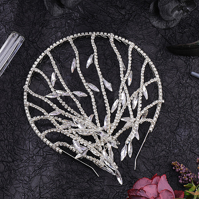 Rhinestone Hair Bands for Women Girls AJEW-WH20033-105-1