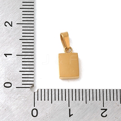 Ion Plating(IP) 304 Stainless Steel Pendants STAS-C103-09G-1