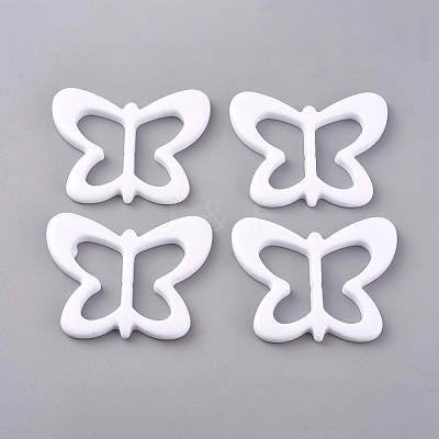 Resin Buckle Clasps LS-RESI-WH0008-25D-1
