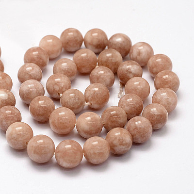 Natural White Jade Beads Strands G-F364-11-12mm-1-1