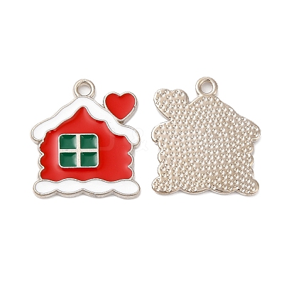 Christmas Alloy Enamel Pendants X-ENAM-D050-13C-02P-1