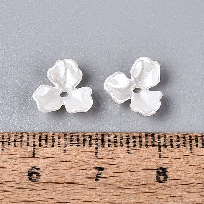 ABS Plastic Imitation Pearl Bead Caps KY-Q004-02A-1