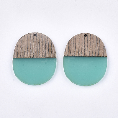 Resin & Wenge Wood Pendants LS-RESI-T023-01H-1