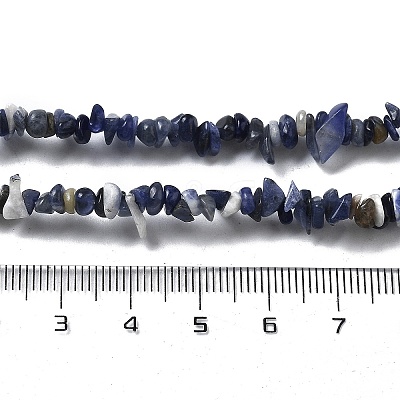 Natural Supper 7 Rutilated Quartz Chip Beaded Necklaces for Men Women NJEW-G159-01F-1