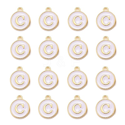 Golden Plated Alloy Charms LS-ENAM-S118-01C-1
