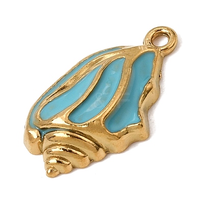 304 Stainless Steel Enamel Pendants SA-CBA7FC1-10G-01-1