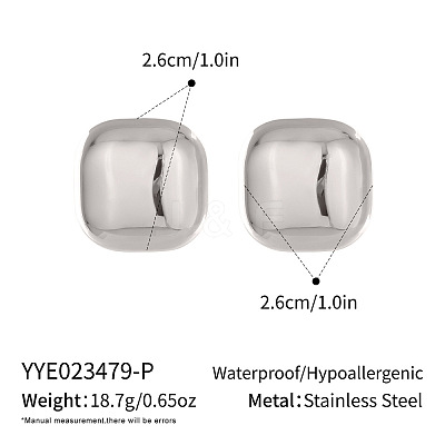 Stainless Steel Stud Earrings for Women TF5466-2-1