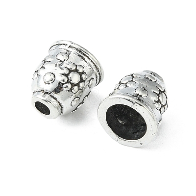 Apetalous Alloy Cord End Caps TIBEB-0672-AS-RS-1