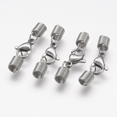 Tarnish Resistant 304 Stainless Steel Cord Ends STAS-K166-17P-D-1
