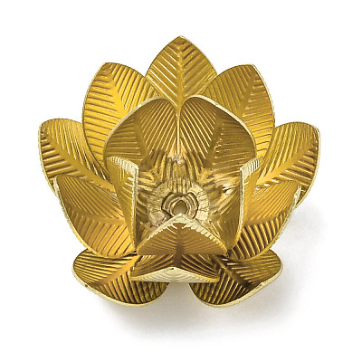 Rack Plating Brass Bead Caps KK-S406-01G-B-1