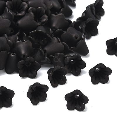 Frosted Flower Acrylic Beads X-FACR-5332-12A-1
