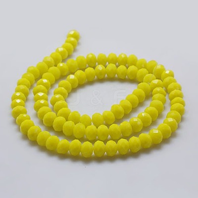 Electroplate Glass Bead Strands EGLA-J047-3x2mm-M-1
